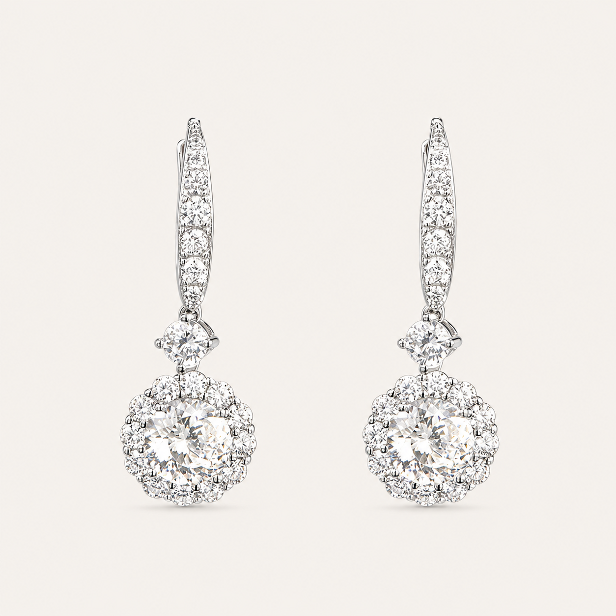 Fleur Moissanite Studs