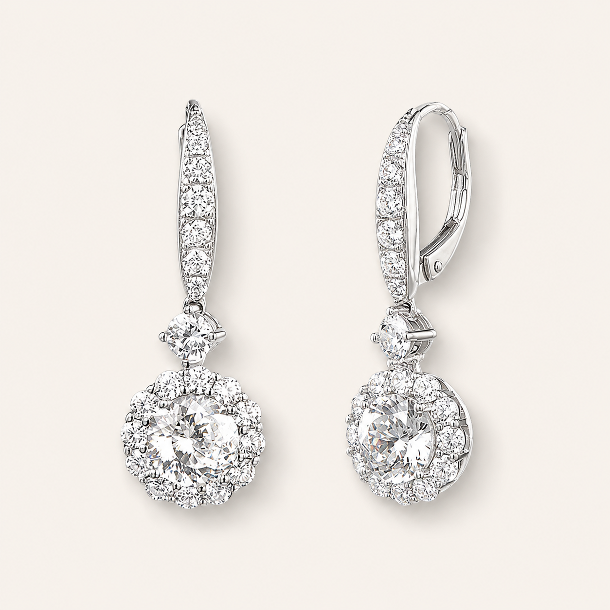 Fleur Moissanite Studs