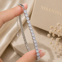 Carré Tennis Bracelet