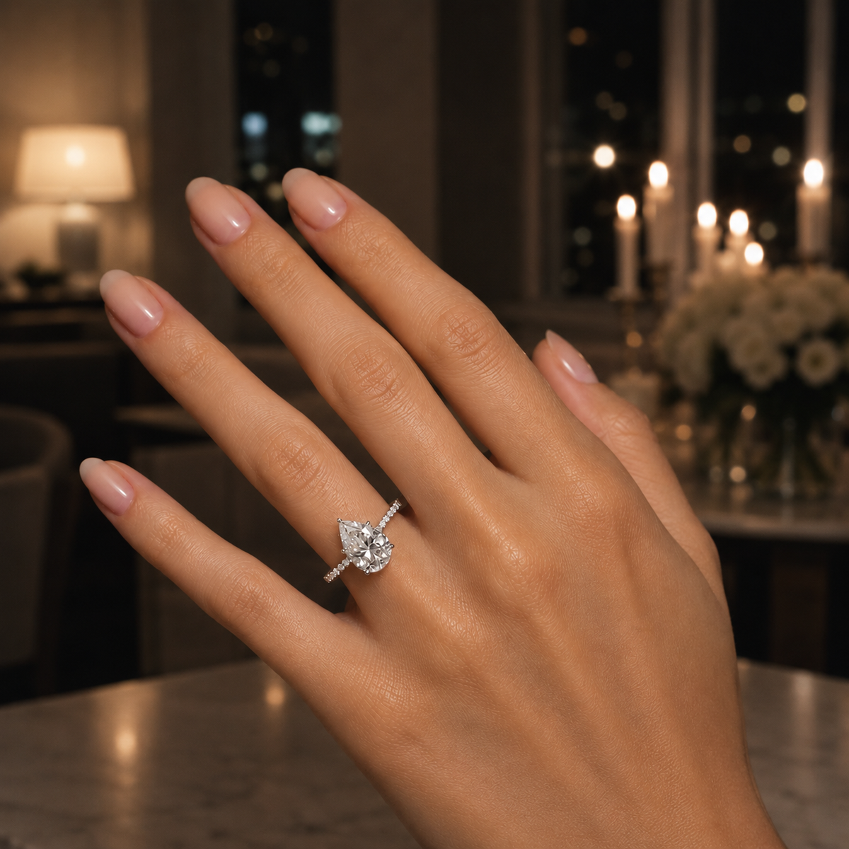 Kathèrine Pear-Cut Ring