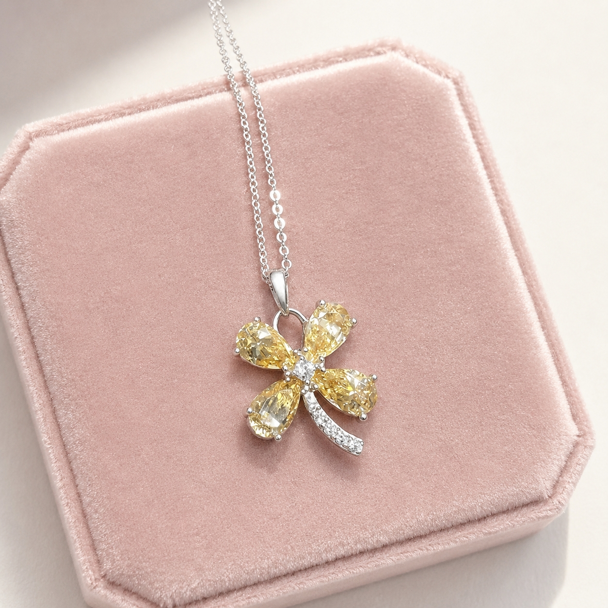 Papillon Moissanite Necklace