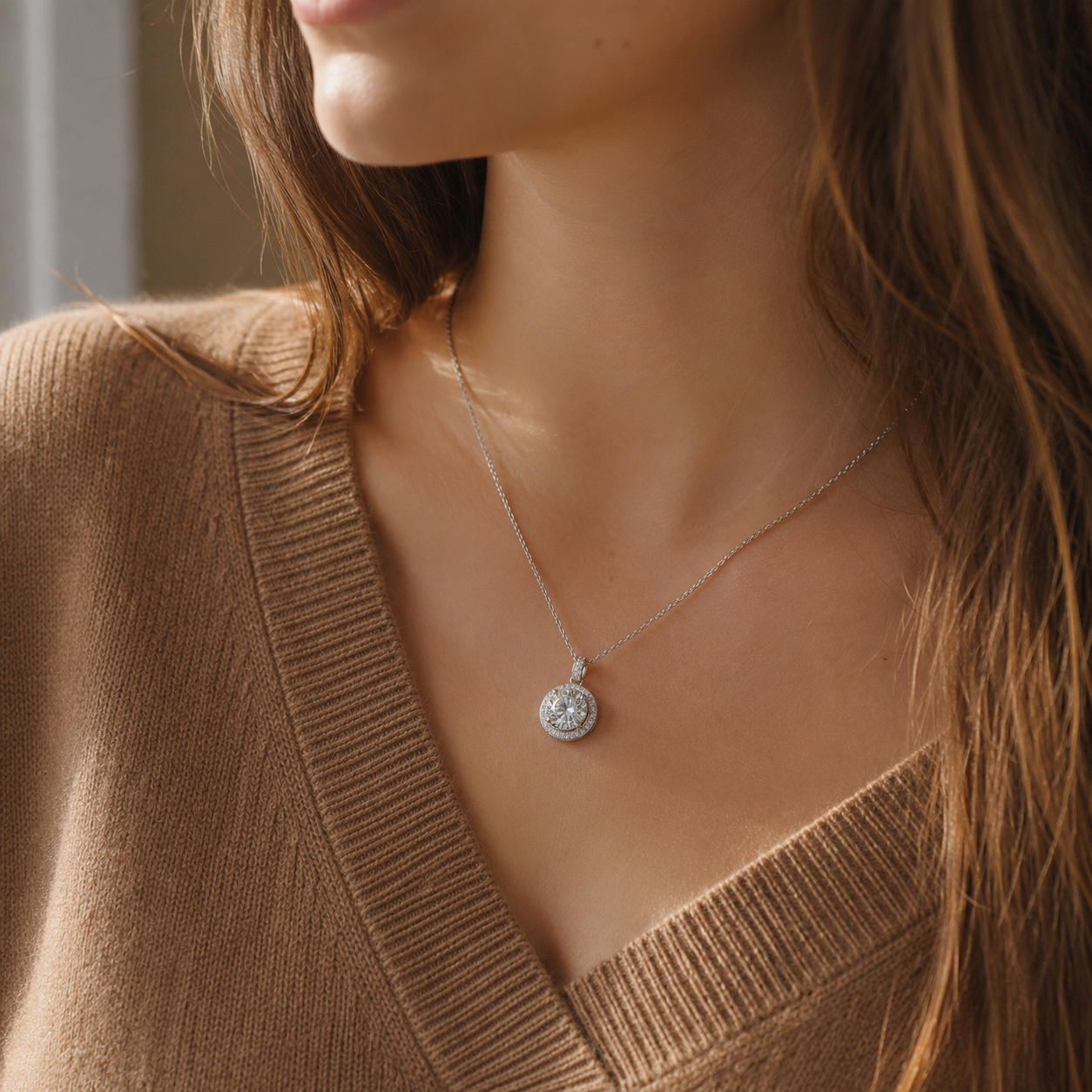 Orba Solitaire Necklace