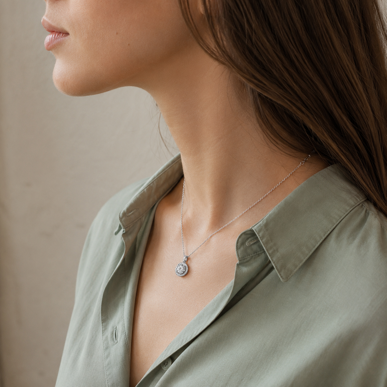 Orba Solitaire Necklace