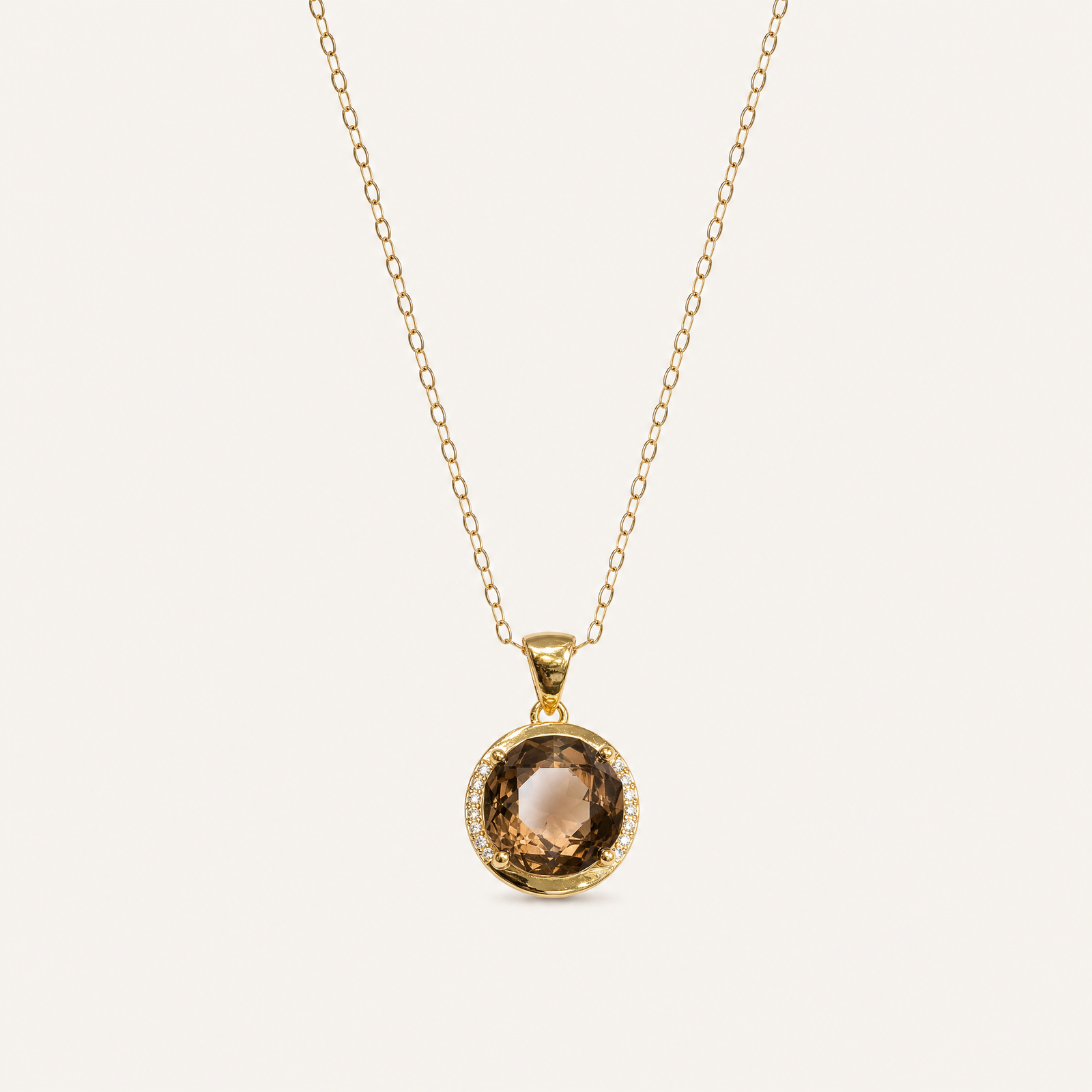 Umber Smoky Quartz Pendant