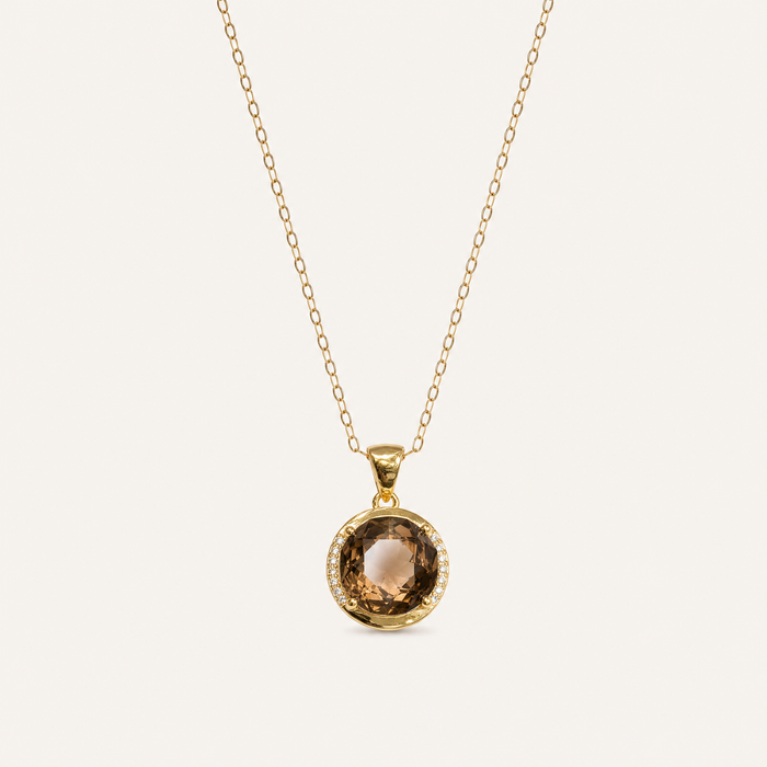 Umber Smoky Quartz Pendant