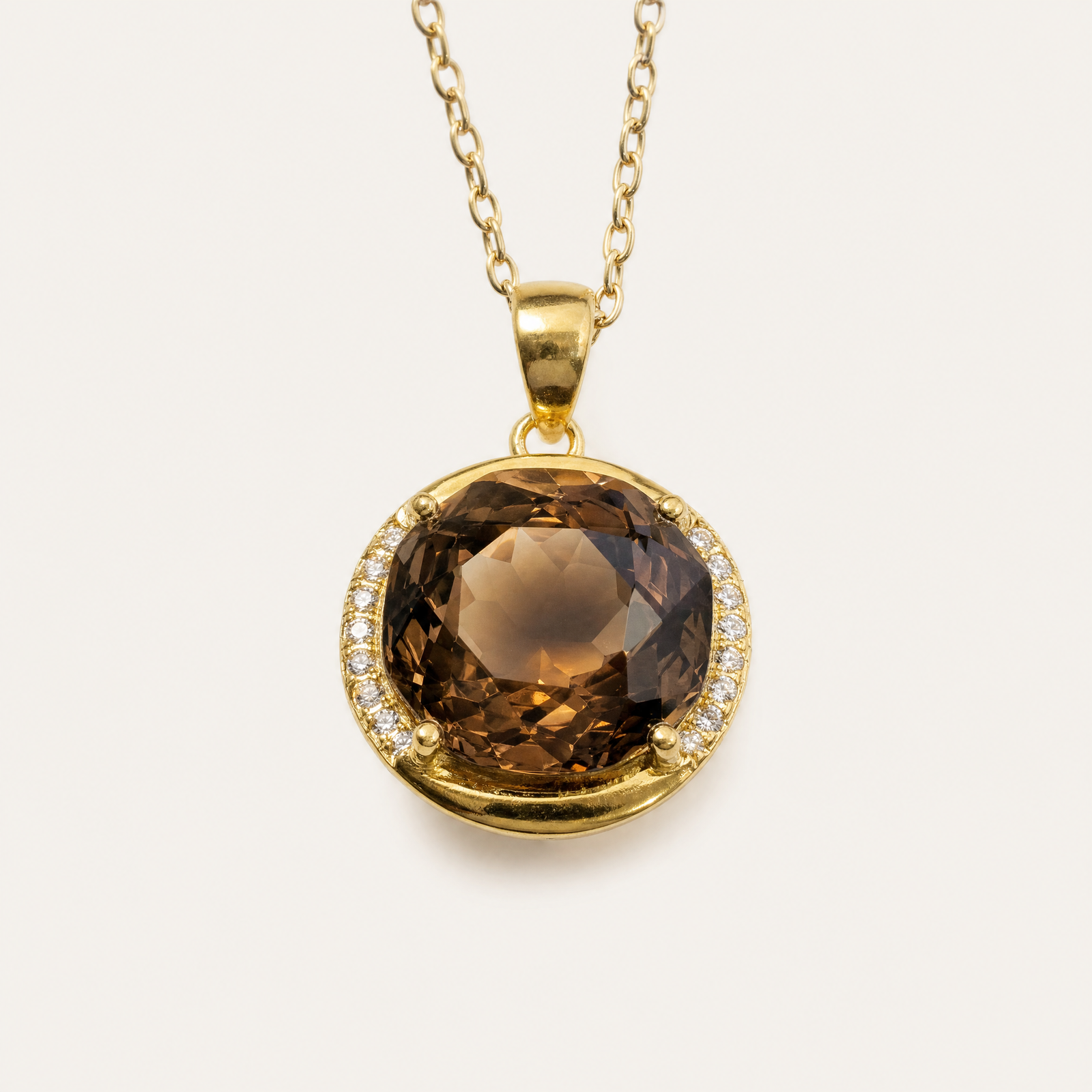 Umber Smoky Quartz Pendant
