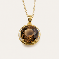Umber Smoky Quartz Pendant