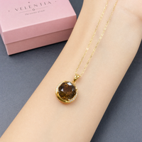 Umber Smoky Quartz Pendant