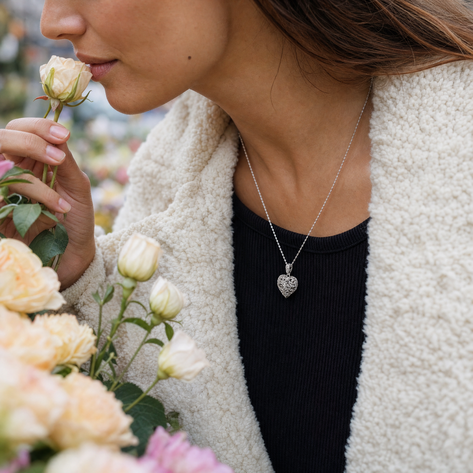 Arabesque Heart Necklace