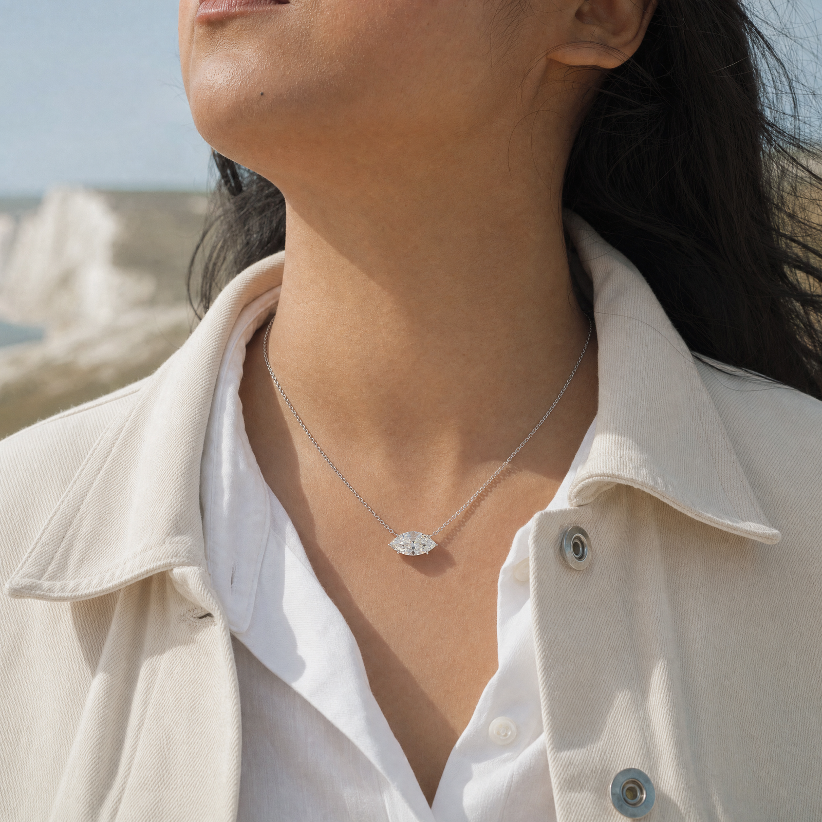 Marquise Line Necklace