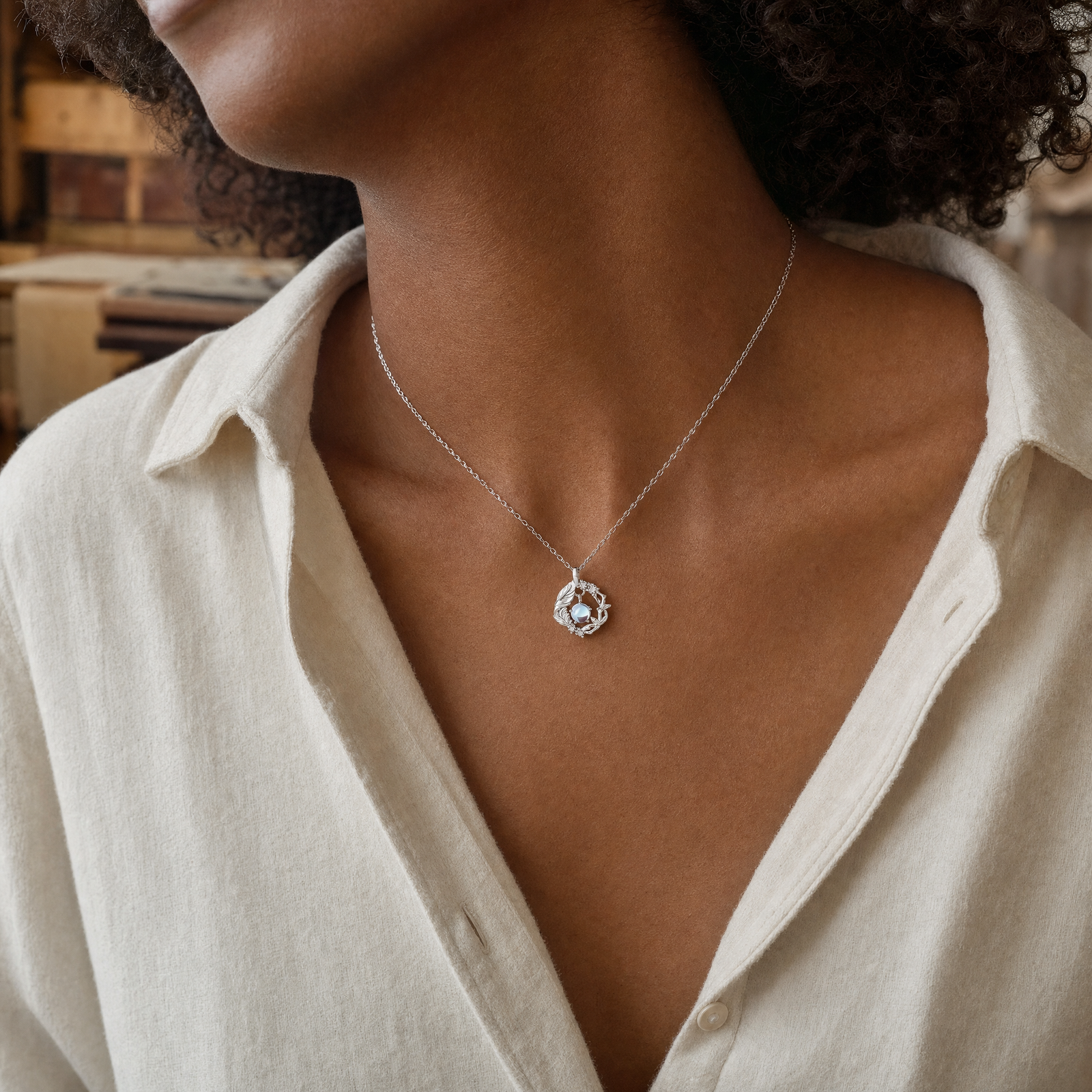 Azur Bird Necklace