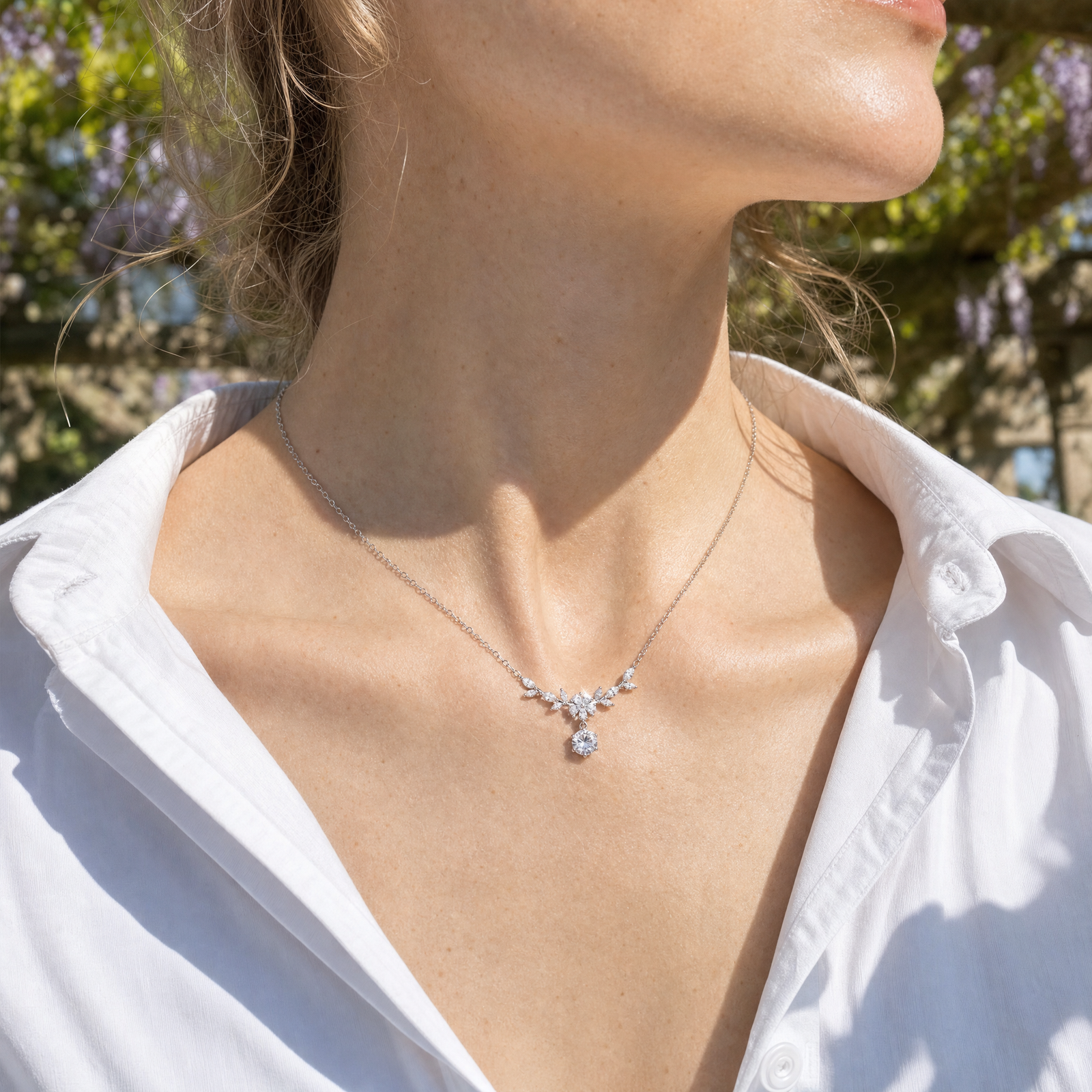 Glycine Wisteria Necklace