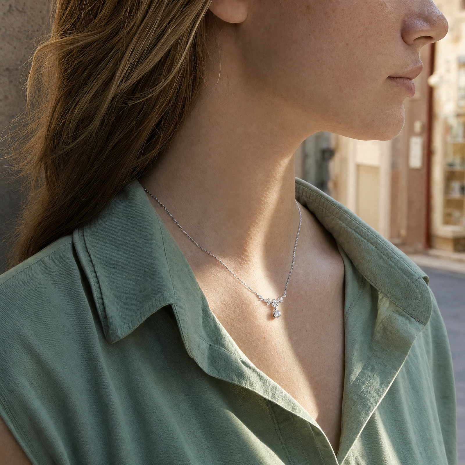 Glycine Wisteria Necklace