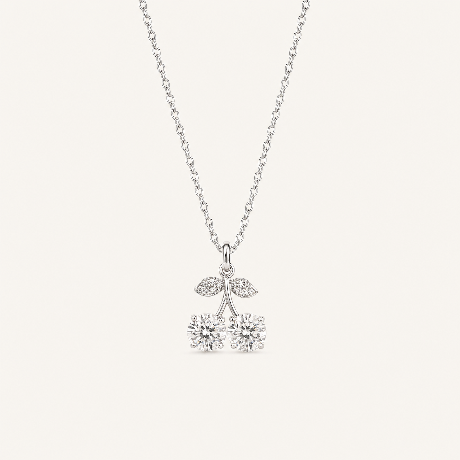 Cherry Moissanite Necklace