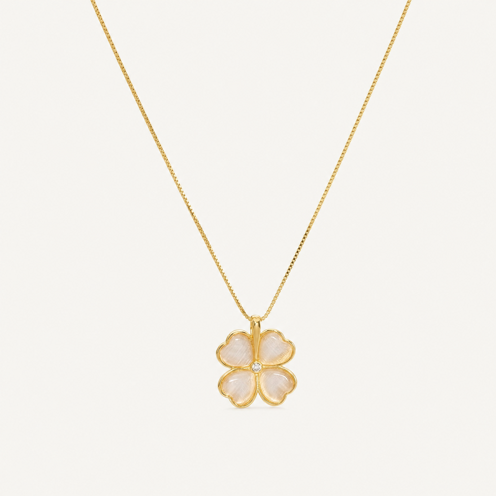 Trèfle Cat's-Eye Necklace