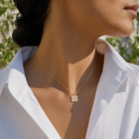 Trèfle Cat's-Eye Necklace