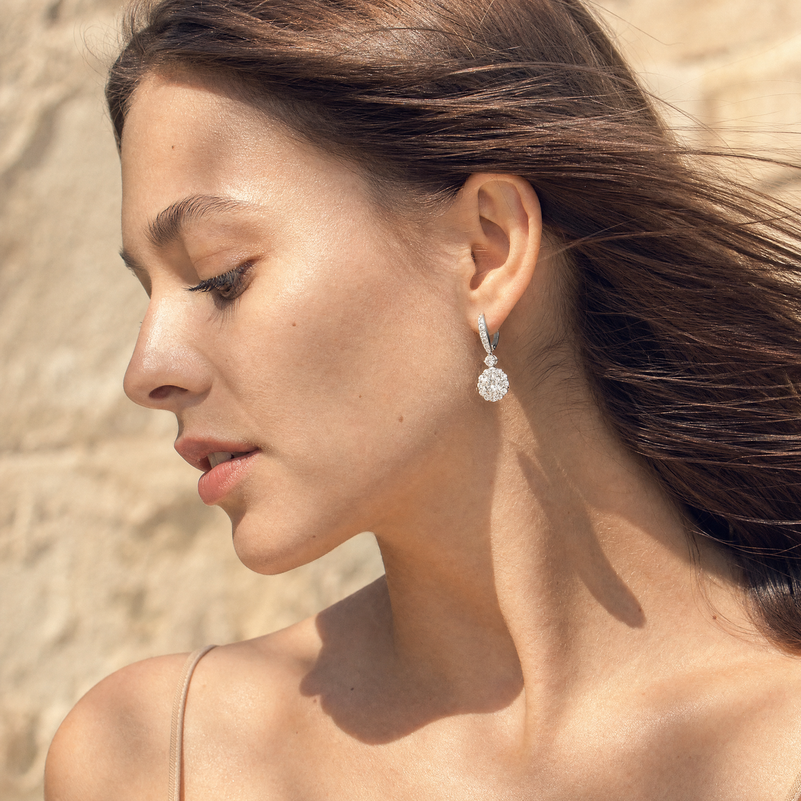 Fleur Moissanite Studs