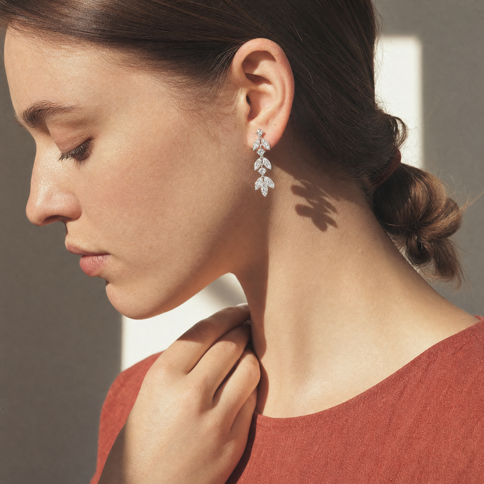 Feuille Tassel Earrings