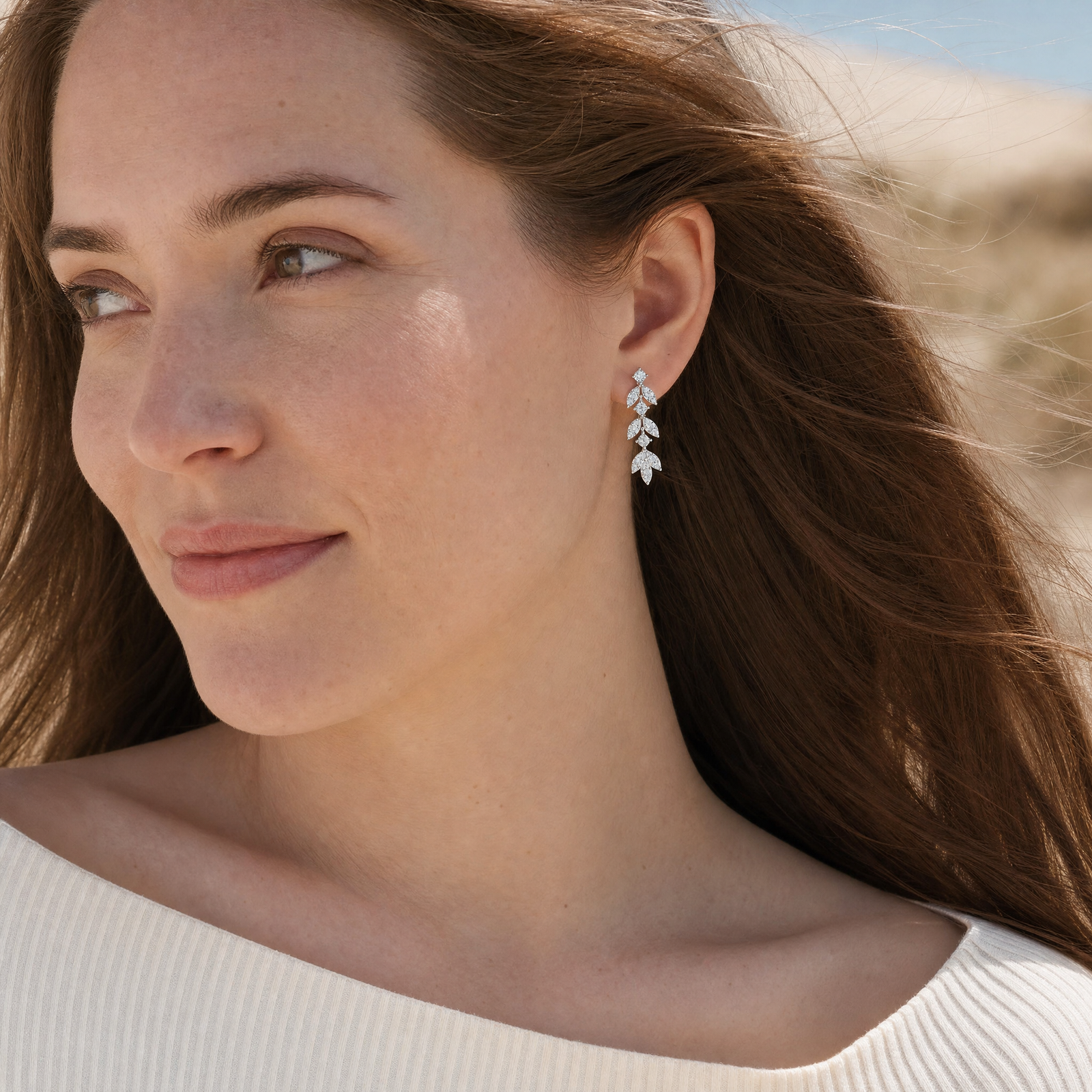Feuille Tassel Earrings