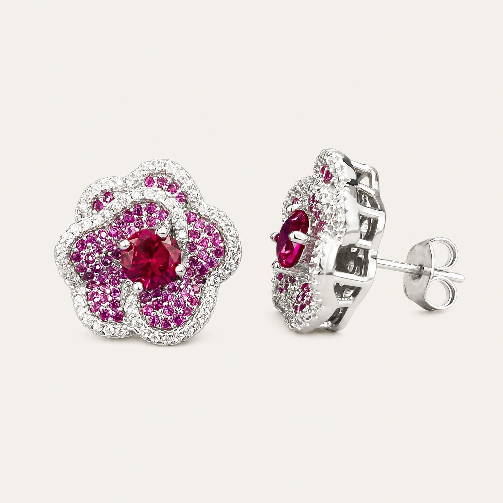 Rubis Round Studs