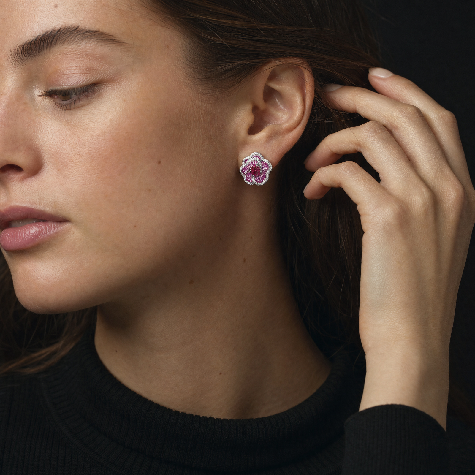 Rubis Round Studs