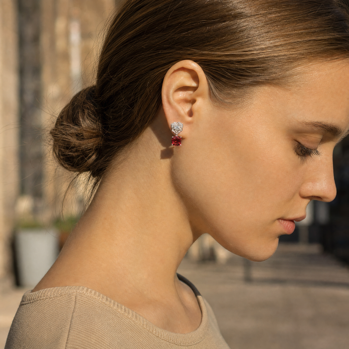 Rose Rouge Studs