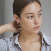 Rose Rouge Studs