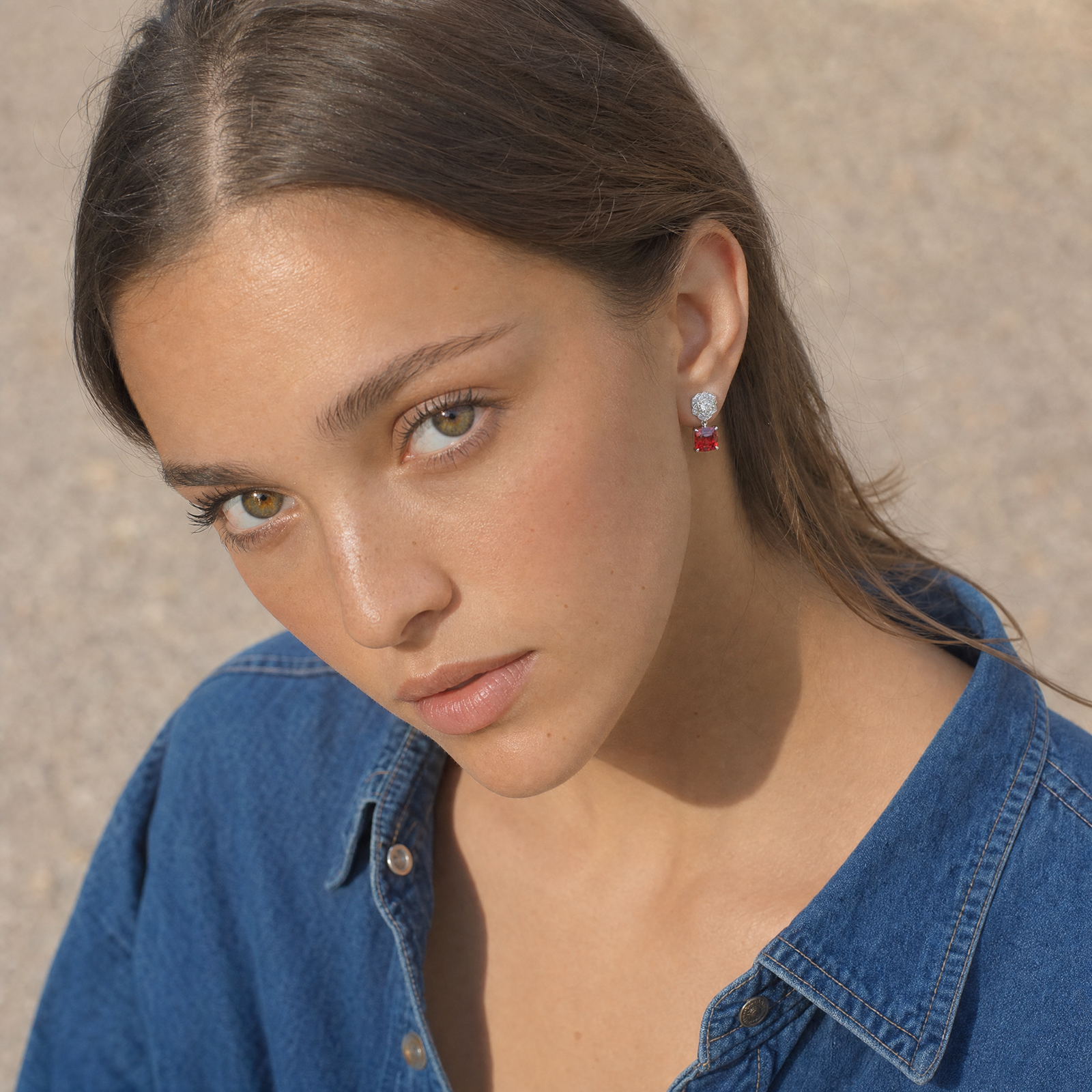 Rose Rouge Studs