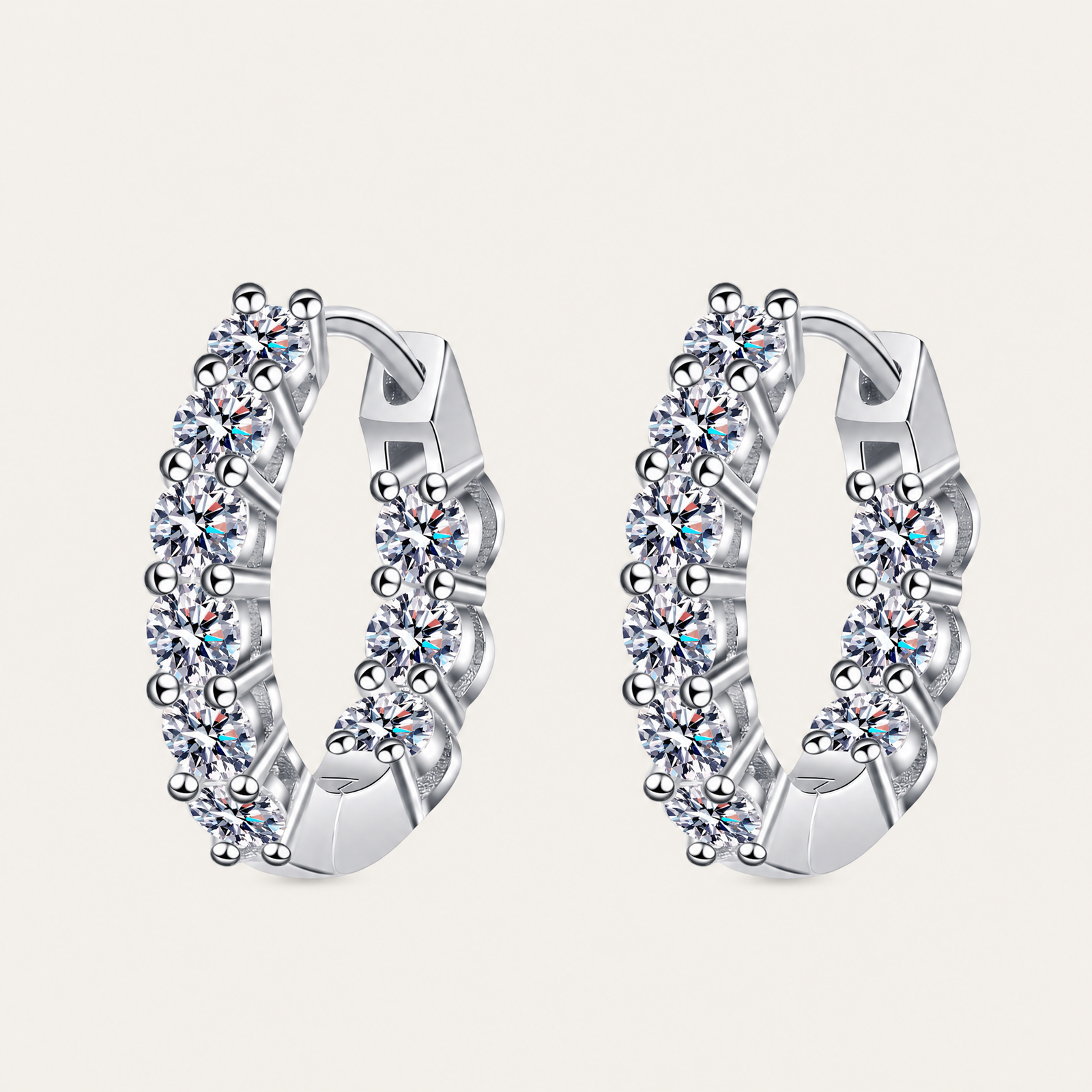 Anneau Moissanite Huggies