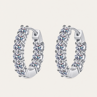 Anneau Moissanite Huggies