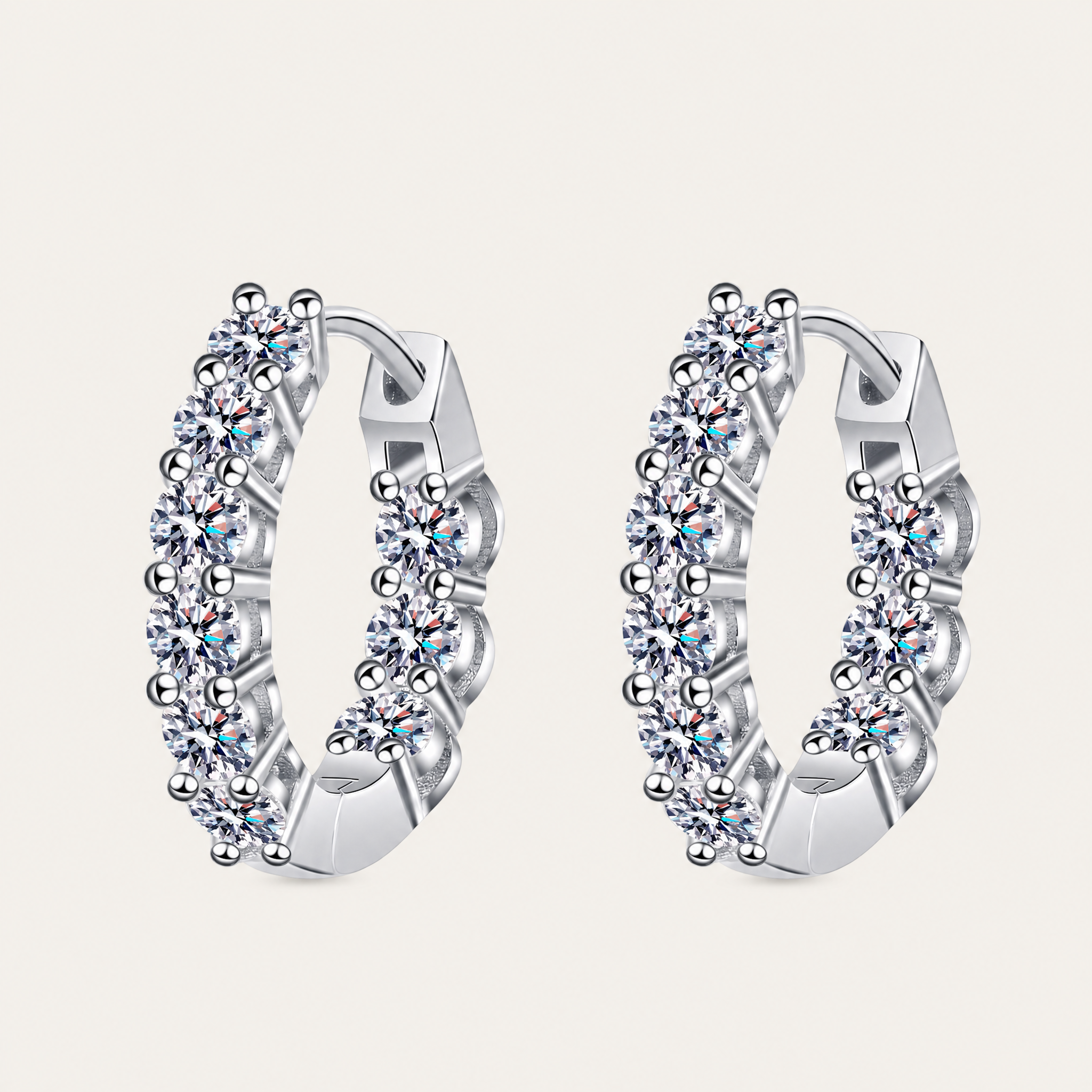 Anneau Moissanite Huggies