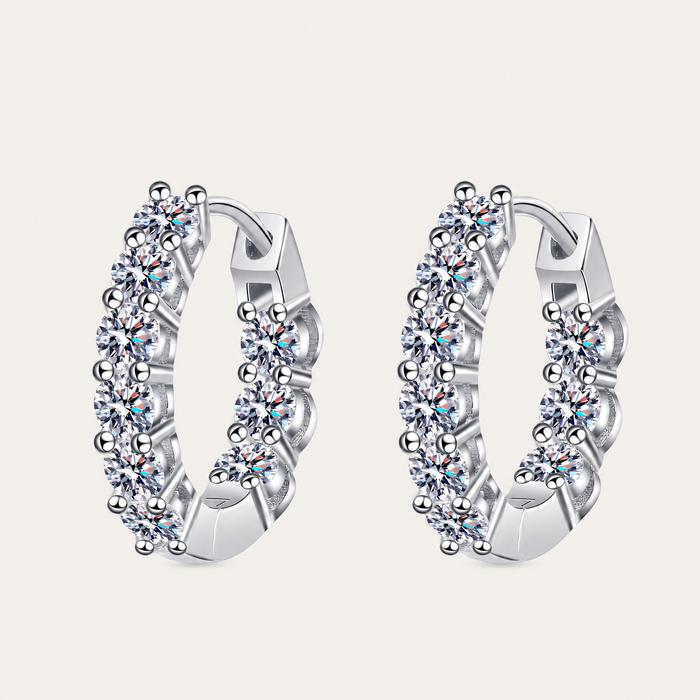 Anneau Moissanite Huggies