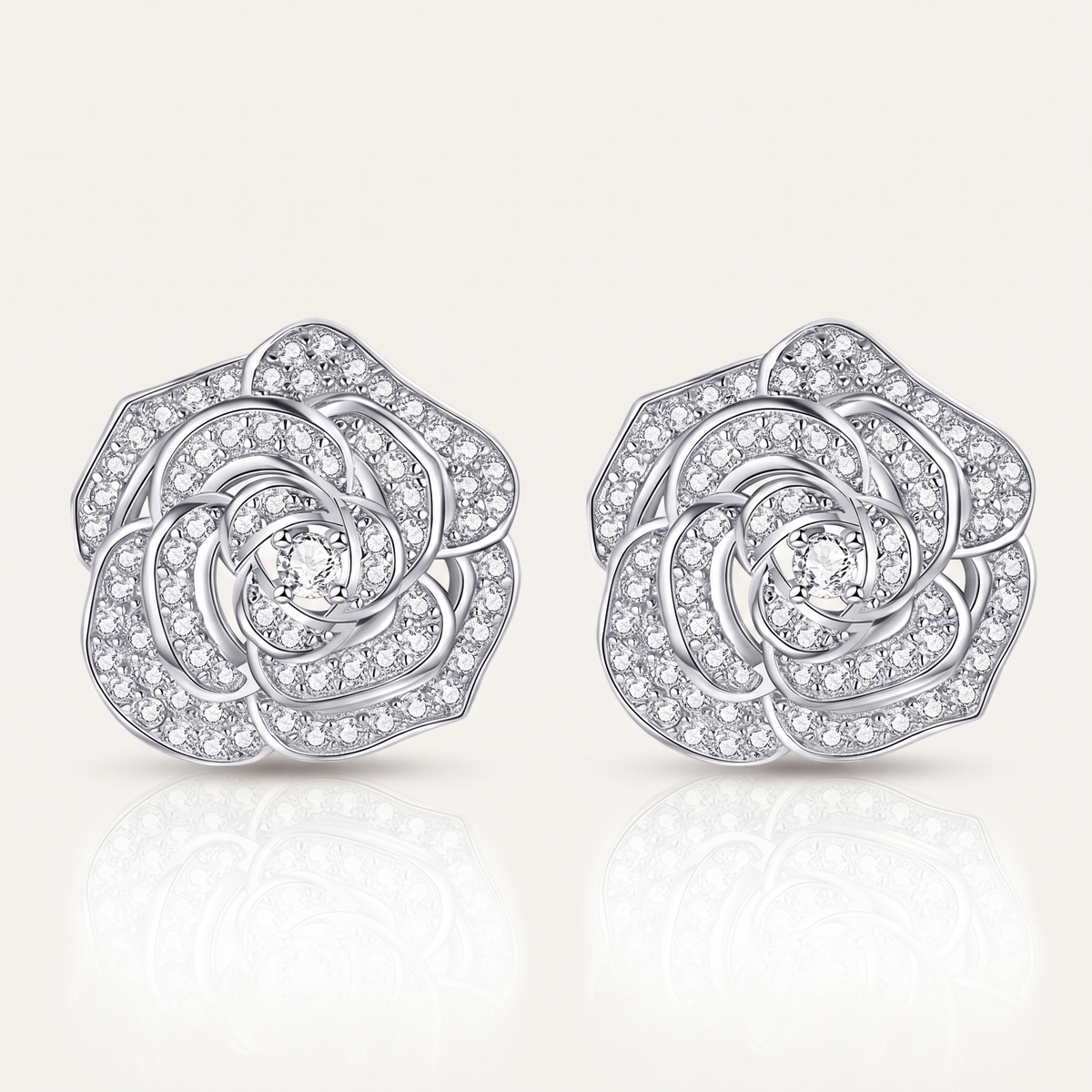 Camélia Flower Studs