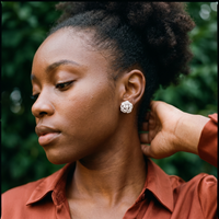 Camélia Flower Studs