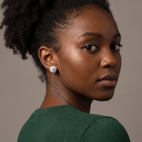 Camélia Flower Studs
