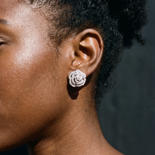Camélia Flower Studs