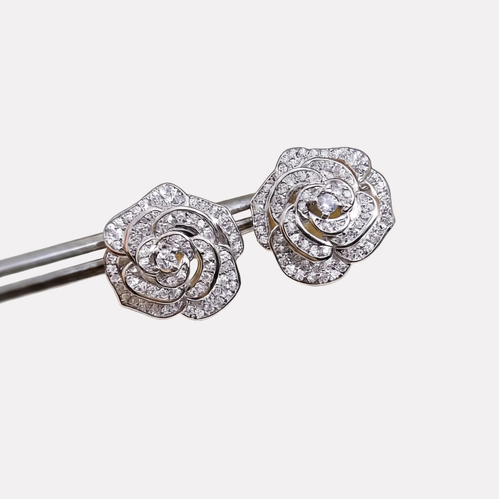 Camélia Flower Studs