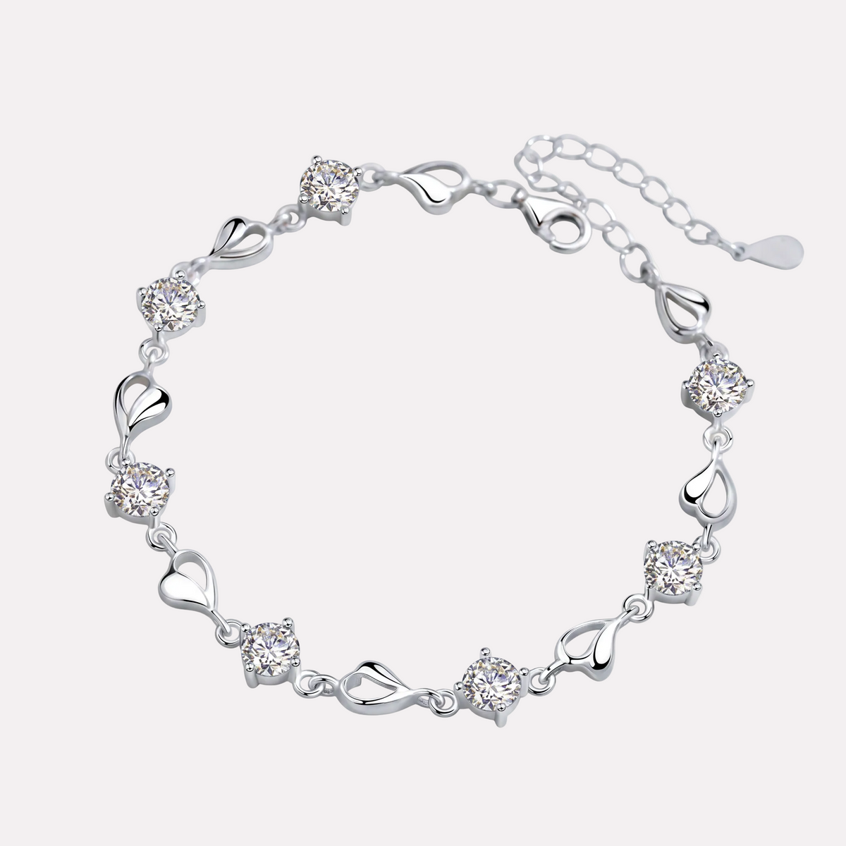 Cœur Moissanite Bracelet