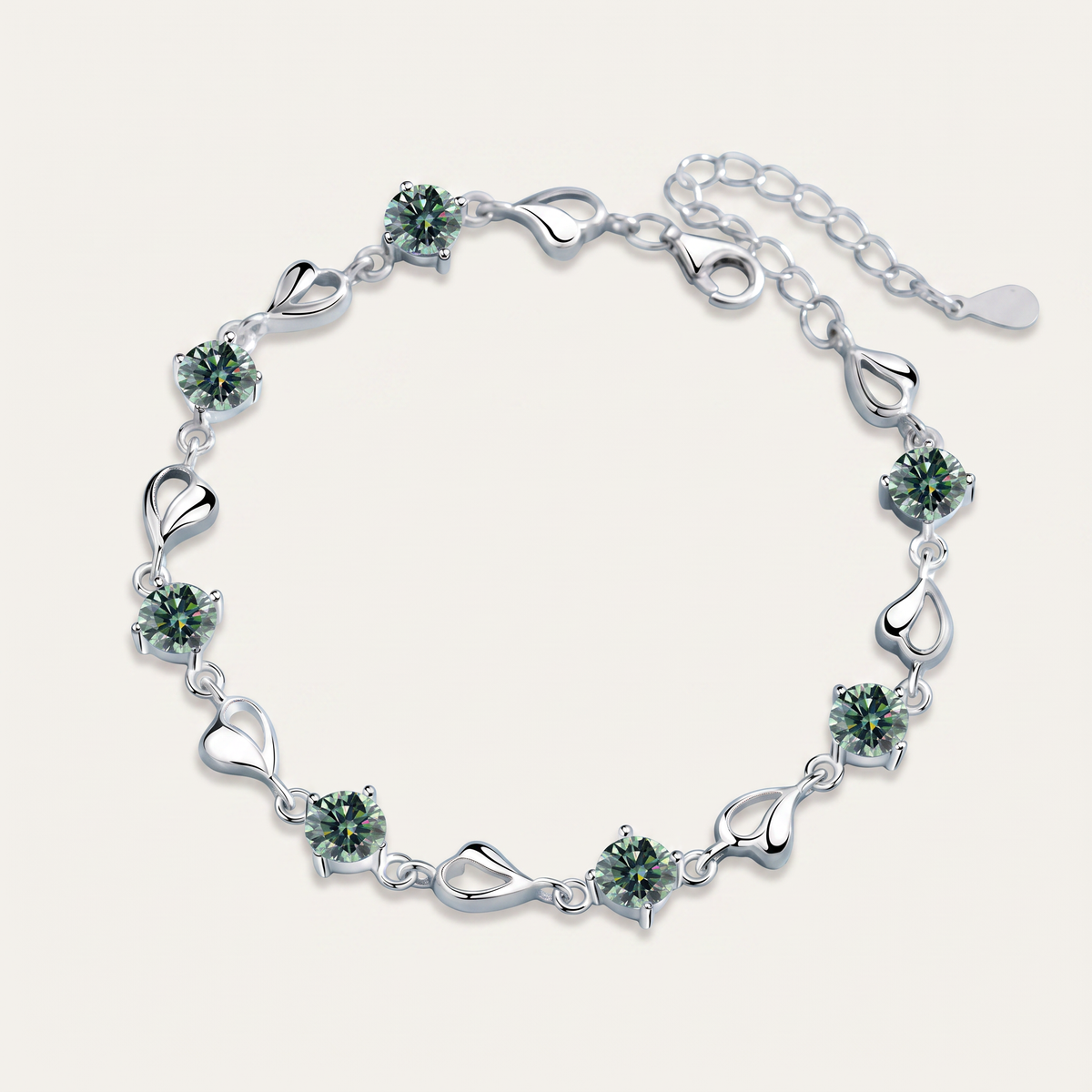 Cœur Moissanite Bracelet