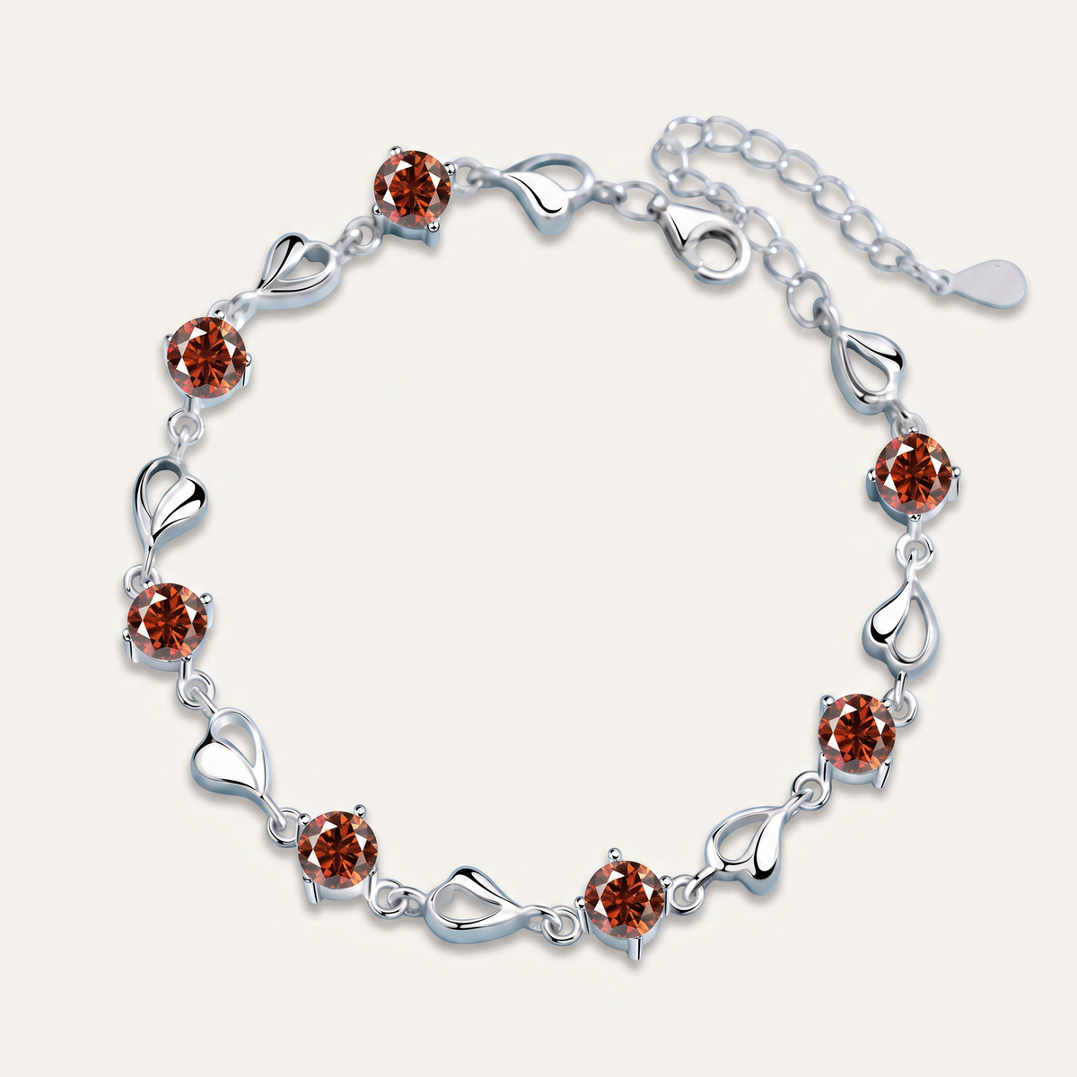 Cœur Moissanite Bracelet