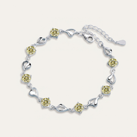 Cœur Moissanite Bracelet