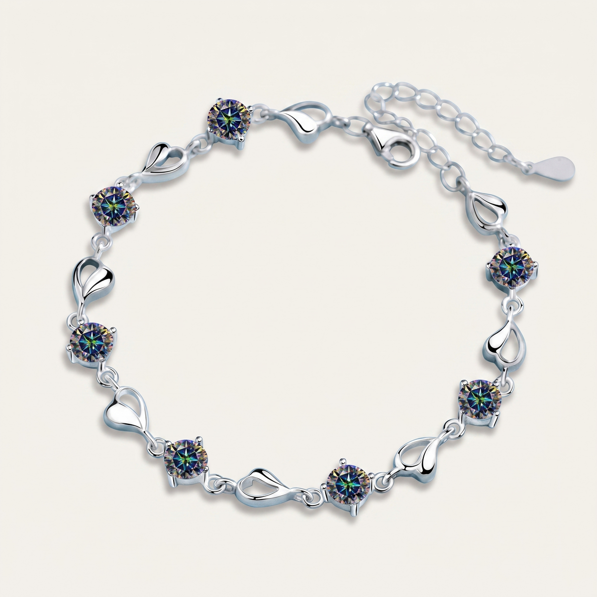 Cœur Moissanite Bracelet