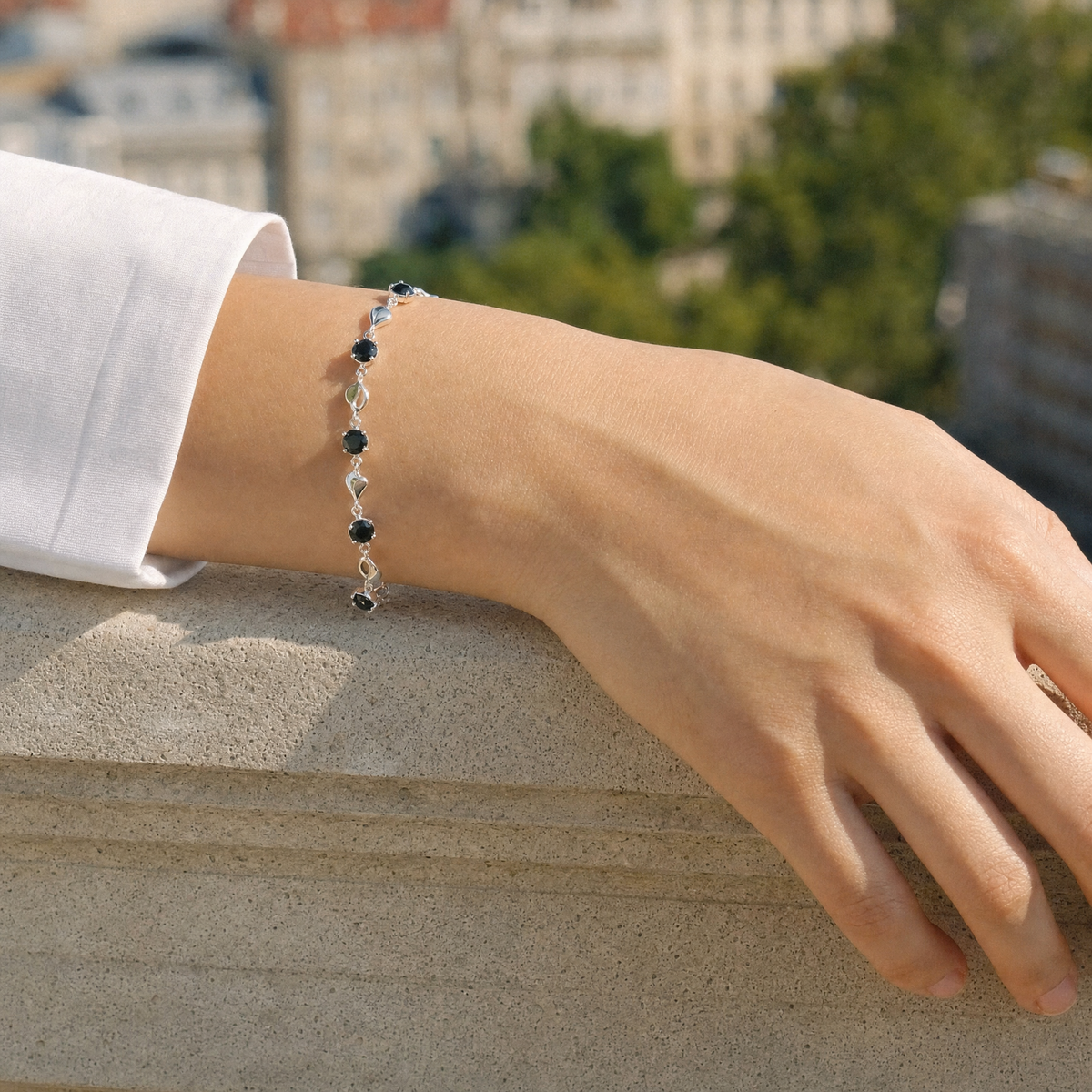 Cœur Moissanite Bracelet