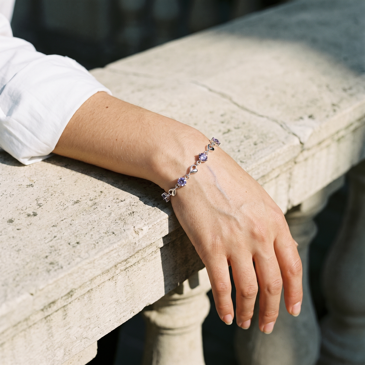 Cœur Moissanite Bracelet