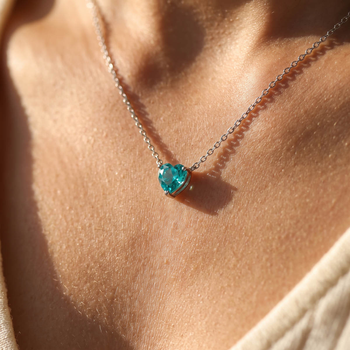 Bleuet Heart Necklace